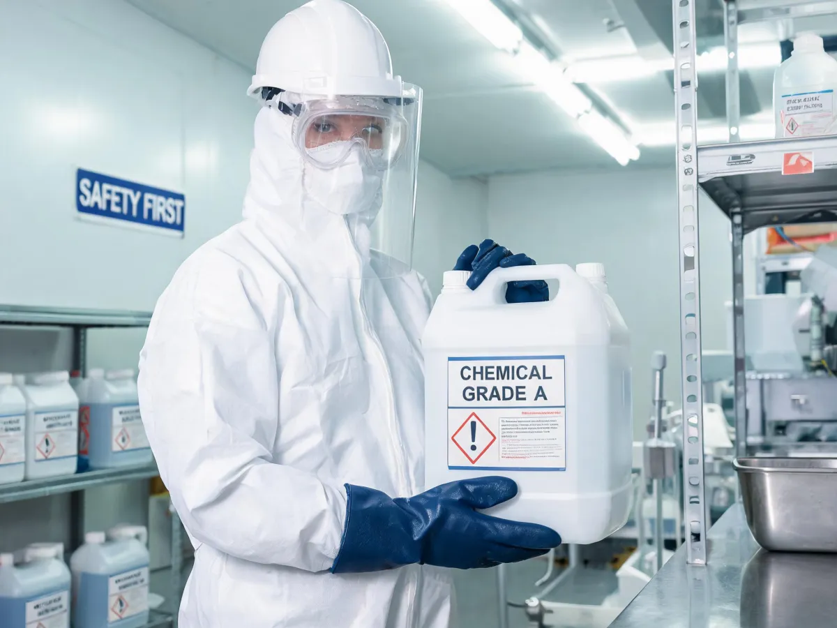 Showa chemical and cut resistant gloves in industrial use