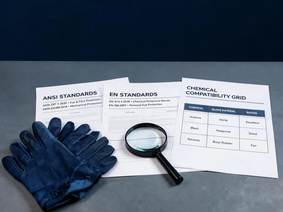 Showa glove standards library desk